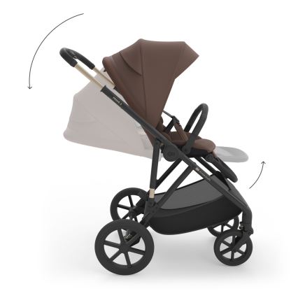 KINDERKRAFT - Carrinho combinado 3 em 1 PRIME 3 Velvet Mocca