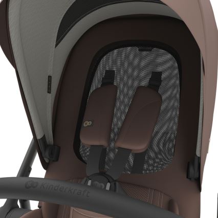 KINDERKRAFT - Carrinho combinado 3 em 1 PRIME 3 Velvet Mocca