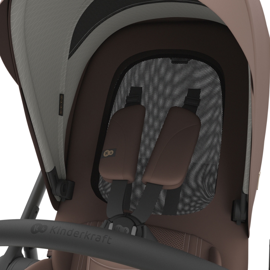 KINDERKRAFT - Carrinho combinado 3 em 1 PRIME 3 Velvet Mocca