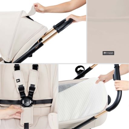 KINDERKRAFT - Carrinho de bebé combinado 2em1 NEA 2 bege