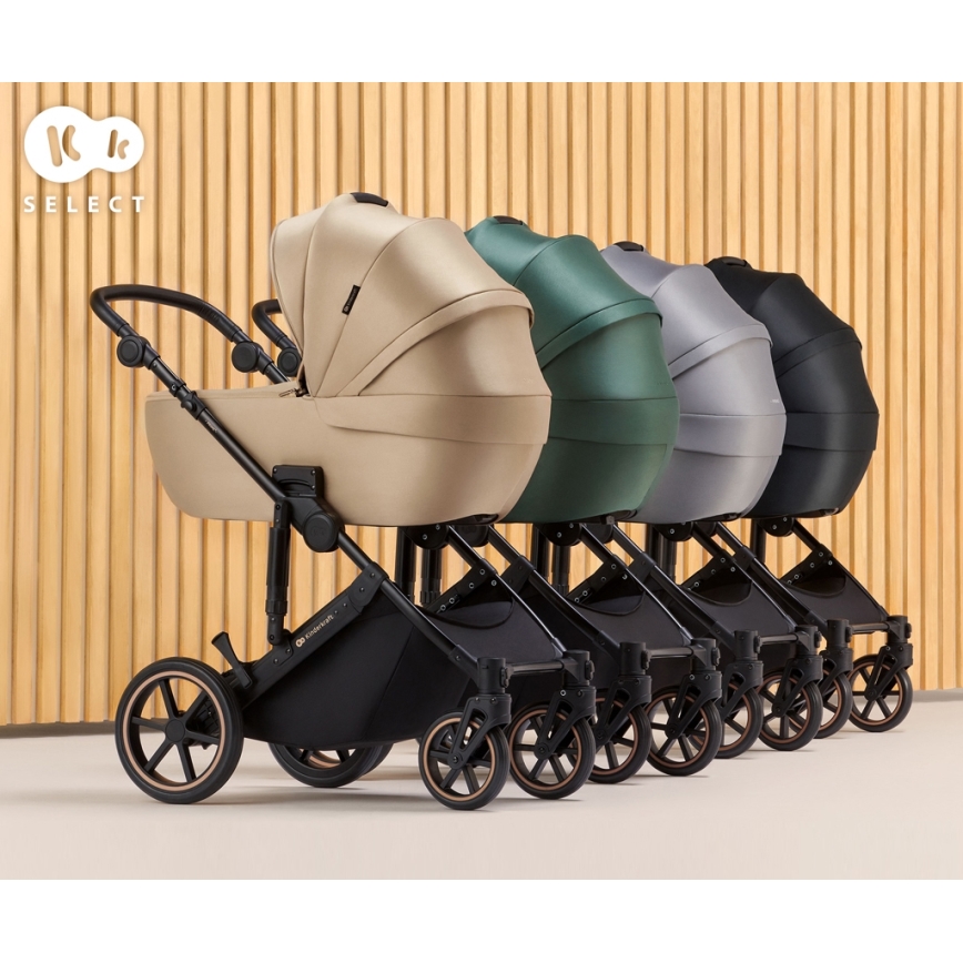 KINDERKRAFT - Carrinho de bebé combinado 2em1 PRIME 2 verde