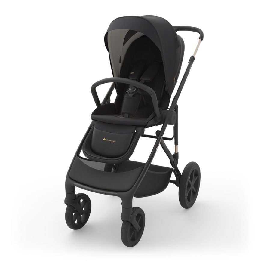 KINDERKRAFT - Carrinho de bebé combinado 3 em 1 PRIME 3 Venezian Preto