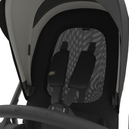 KINDERKRAFT - Carrinho de bebé combinado 3 em 1 PRIME 3 Venezian Preto