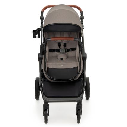 KINDERKRAFT - Carrinho de bebé combinado 3em1 ESME Sand bege + assento de automóvel MINK PRO