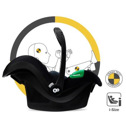 KINDERKRAFT - Carrinho de bebé combinado 3em1 MOOV 2 Moonlight cinzento + assento de automóvel MINK PRO