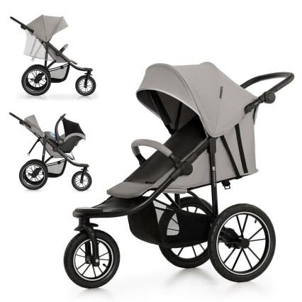 KINDERKRAFT - Carrinho de passeio esportivo HELSI2 cinza