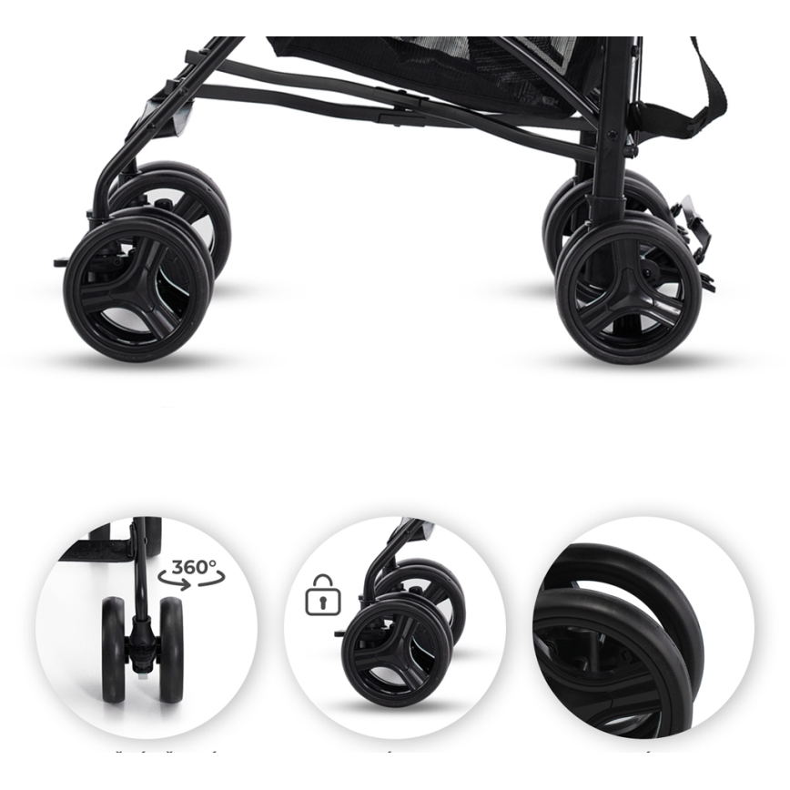 KINDERKRAFT - Carrinho de passeio TIK Stone cinzento