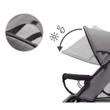 KINDERKRAFT - Carrinho de passeio TIK Stone cinzento