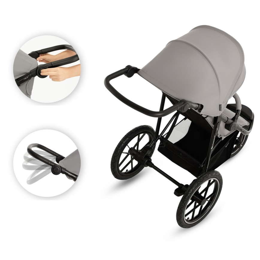 KINDERKRAFT - Carrinho desportivo HELSI2 cinzento
