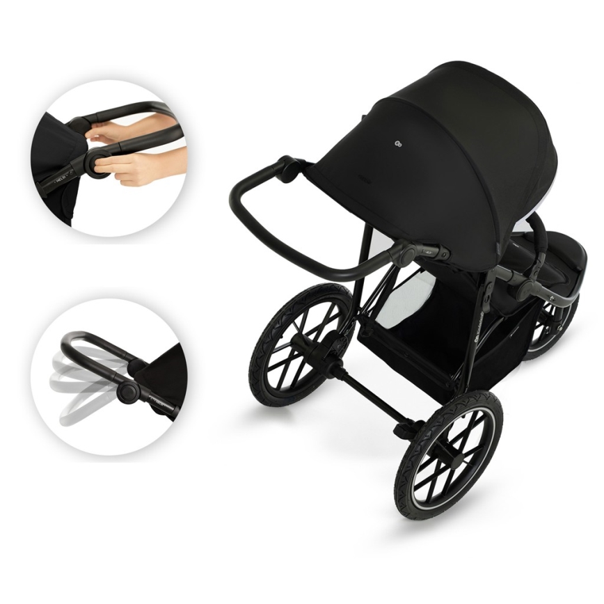 KINDERKRAFT - Carrinho desportivo HELSI2 preto