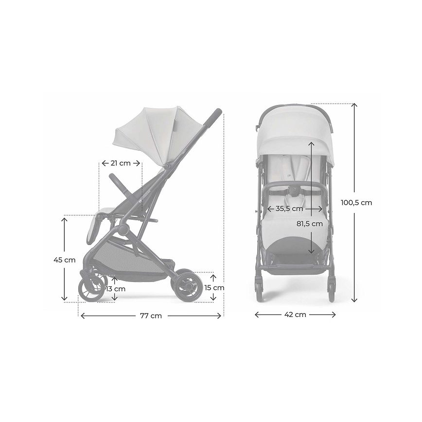 KINDERKRAFT - Carrinho desportivo INDY 3 Urban Grey