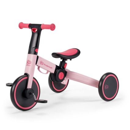 KINDERKRAFT - Triciclo infantil 3 em 1 4TRIKE rosa