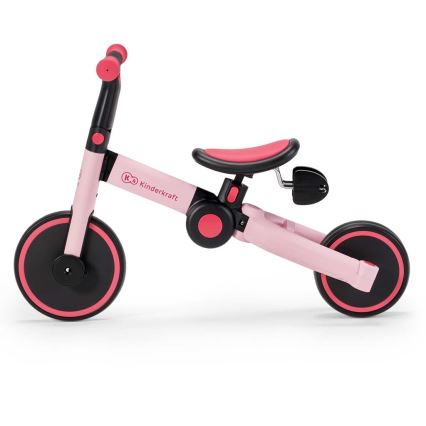 KINDERKRAFT - Triciclo infantil 3 em 1 4TRIKE rosa