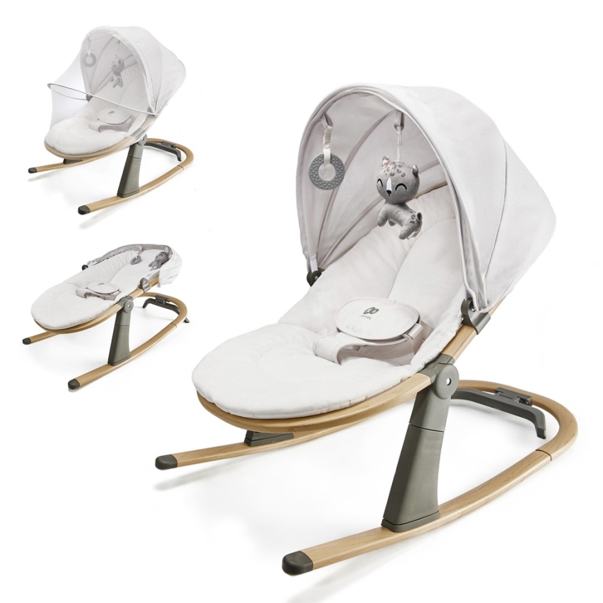 KINDERKRAFT - Espreguiçadeira infantil ELSU cinzenta