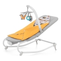 KINDERKRAFT - Espreguiçadeira vibratória para bebé com melodia FELIO 2 amarelo