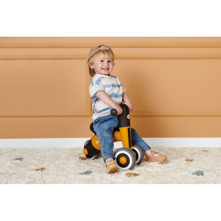 KINDERKRAFT - Bicicleta de equilíbrio MINIBI Premium laranja/cinza