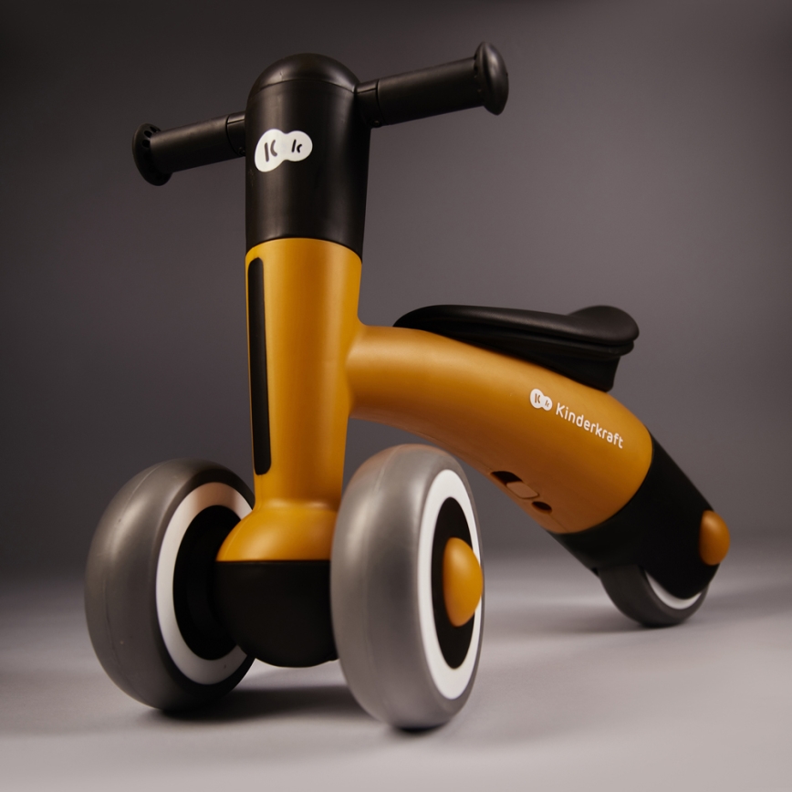 KINDERKRAFT - Bicicleta de equilíbrio MINIBI Premium laranja/cinza