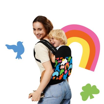 KINDERKRAFT - Porta-bebés HUGGY Happy shapes