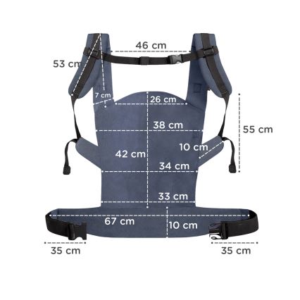 KINDERKRAFT - Porta-bebés NINO azul