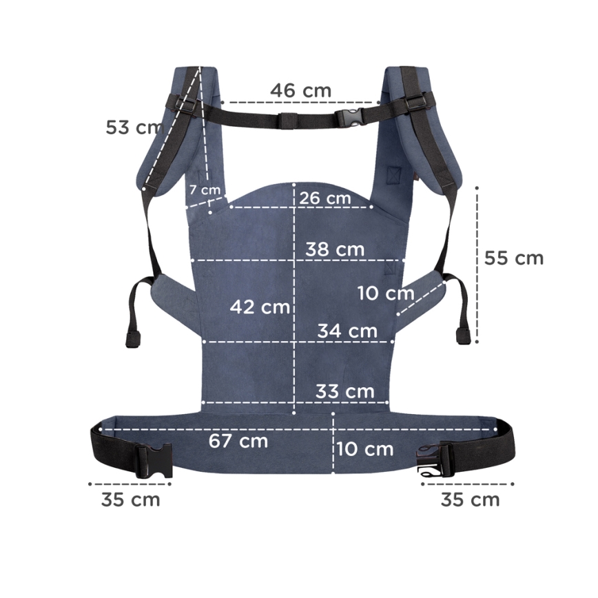 KINDERKRAFT - Porta-bebés NINO azul