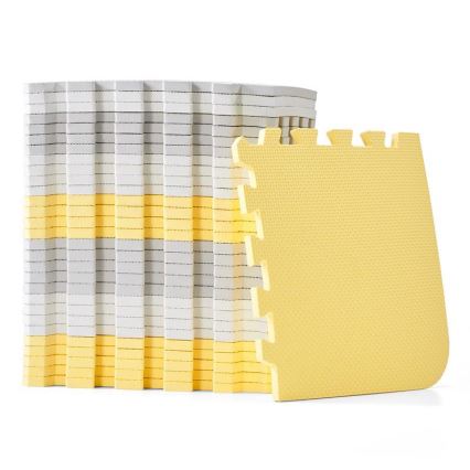 KINDERKRAFT - Quebra-cabeça de espuma LUNO 30 peças cinza/amarelo