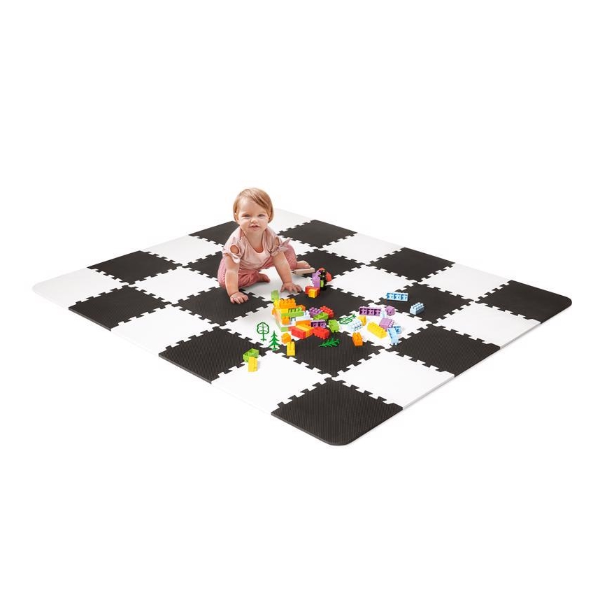 KINDERKRAFT - Puzzle de espuma LUNO 30pcs preto/branco