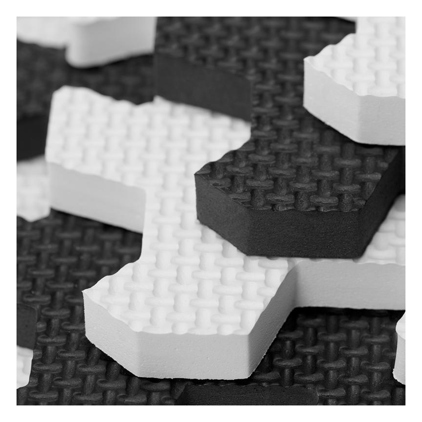 KINDERKRAFT - Puzzle de espuma LUNO 30pcs preto/branco