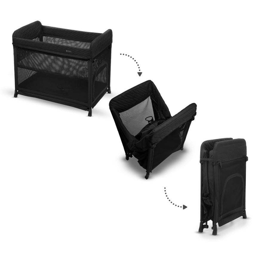 KINDERKRAFT SELECT - Berço de viagem MOON DREAM preto