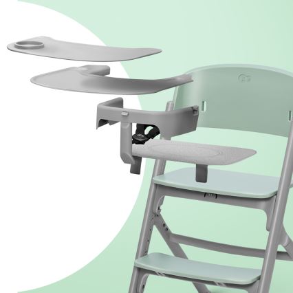 KINDERKRAFT SELECT - Cadeira de refeição infantil 3 em 1 LIVY Premium Verde oliva