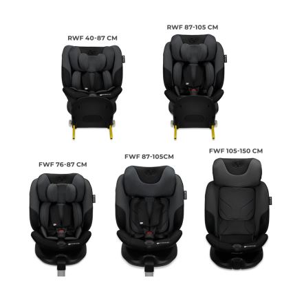 KINDERKRAFT SELECT - Cadeira Auto I-FIX (40-150 cm) Preto grafite