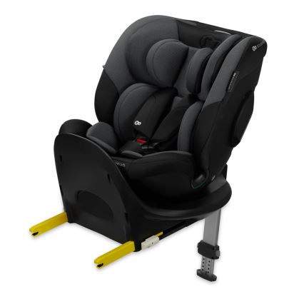 KINDERKRAFT SELECT - Cadeira auto com base giratória I-FIX (40-150 cm) Preto grafite
