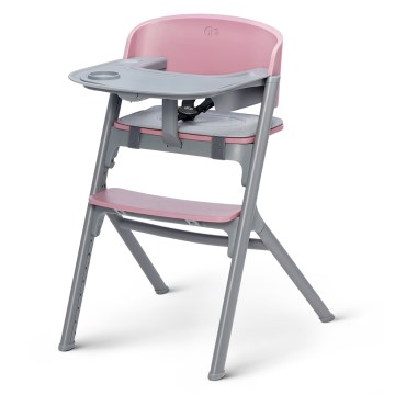 KINDERKRAFT SELECT - Cadeira de alimentação infantil 3 em 1 LIVY Premium Aster pink