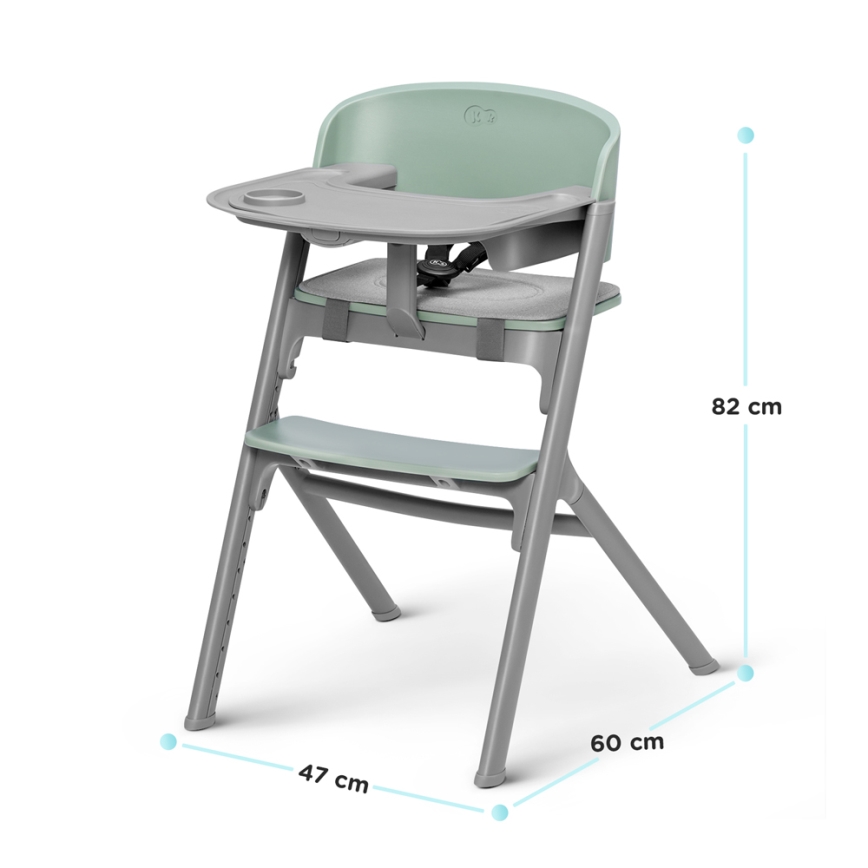 KINDERKRAFT SELECT - Cadeira de alimentação infantil 3 em 1 LIVY Premium Aster pink