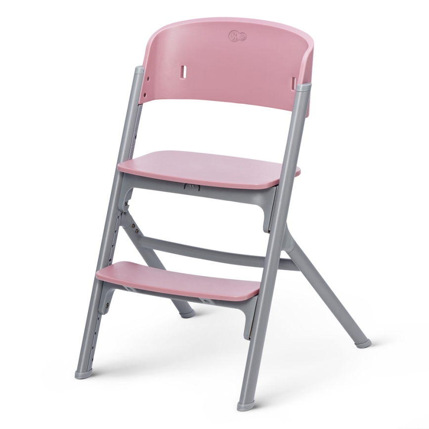 KINDERKRAFT SELECT - Cadeira de refeição infantil 3 em 1 LIVY Premium Aster pink + espreguiçadeira para bebé CALMEE