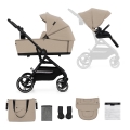 KINDERKRAFT SELECT - Carrinho combinado 2 em 1 YOXI Bege areia