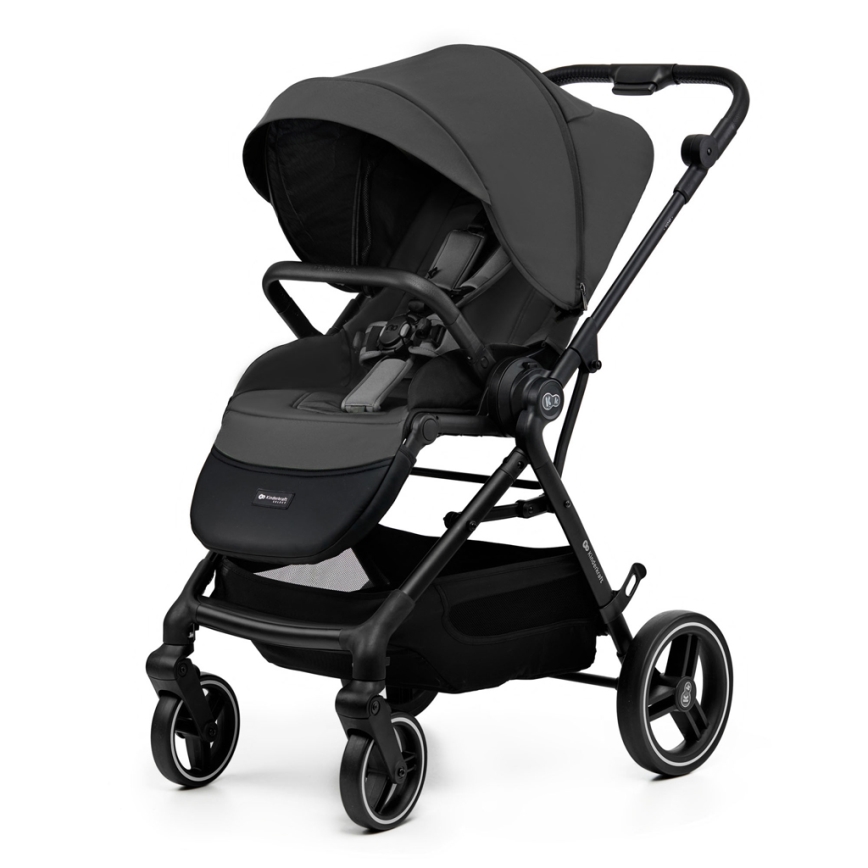 KINDERKRAFT SELECT - Carrinho de bebé combinado 2em1 YOXI Moonlight cinzento