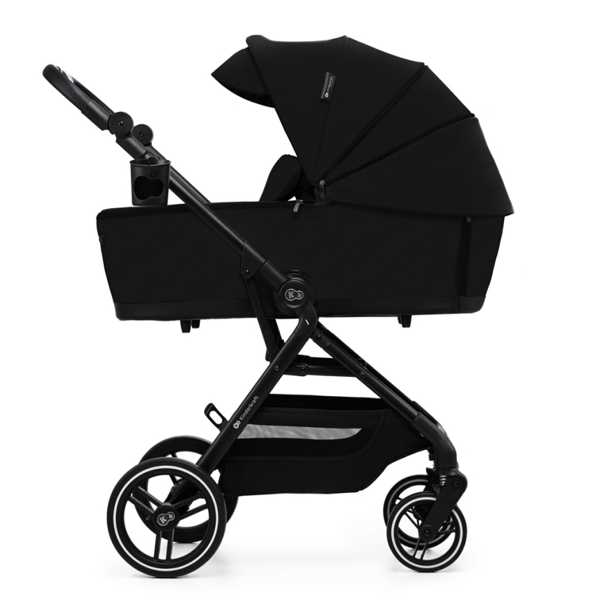 KINDERKRAFT SELECT - Carrinho de bebé combinado 2em1 YOXI Pure preto