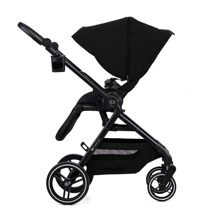 KINDERKRAFT SELECT - Carrinho de bebé combinado 2em1 YOXI Pure preto