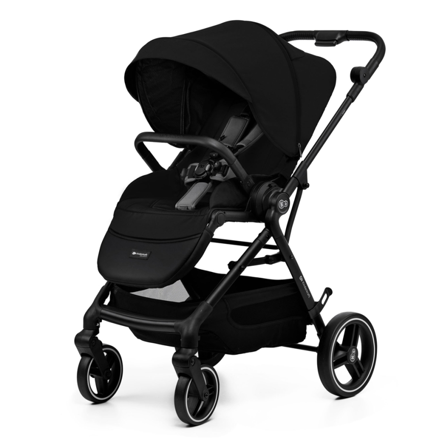 KINDERKRAFT SELECT - Carrinho de bebé combinado 2em1 YOXI Pure preto