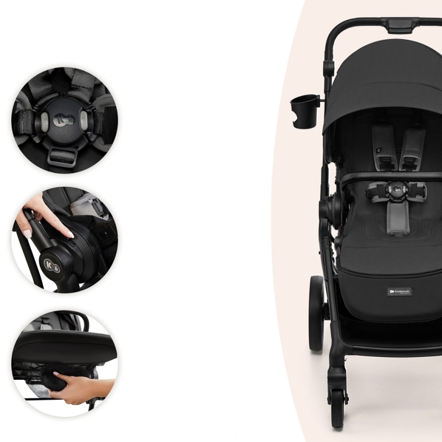 KINDERKRAFT SELECT - Carrinho desportivo YOXI Moonlight Cinzento