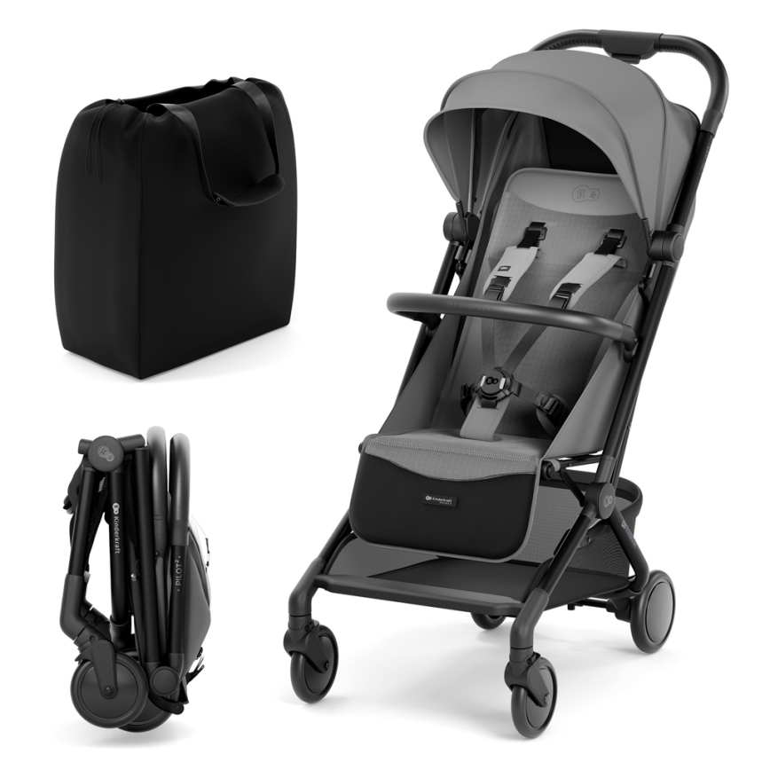 KINDERKRAFT SELECT - Carrinho de passeio esportivo PILOT 2 cinza