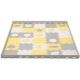 KINDERKRAFT - Puzzle de espuma LUNO 30pcs cinzento/amarelo