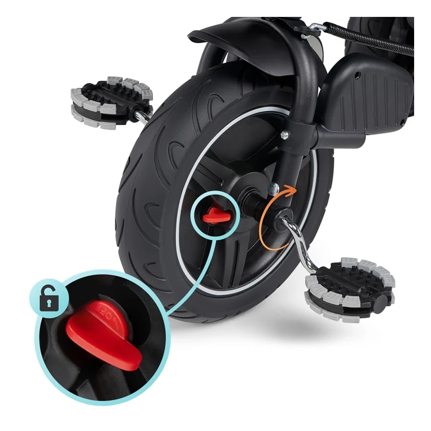 KINDERKRAFT - Triciclo de criança 5em1 SPINSTEP cinzento