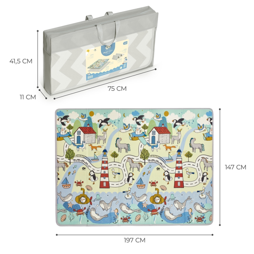 KINDERKRAFT - Tapete de atividades infantil MATTY 2