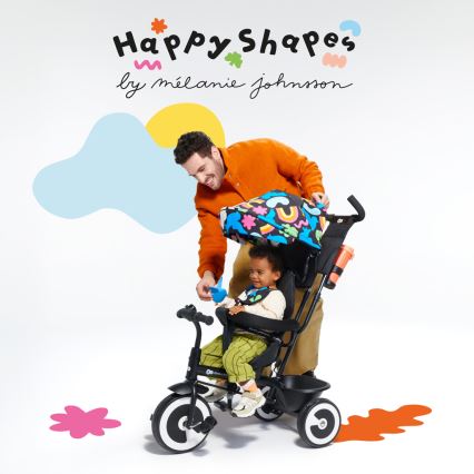 KINDERKRAFT - Triciclo de criança ASTON Happy shapes