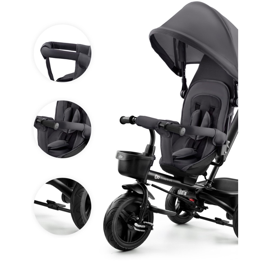 KINDERKRAFT - Triciclo de criança AVEO cinzento