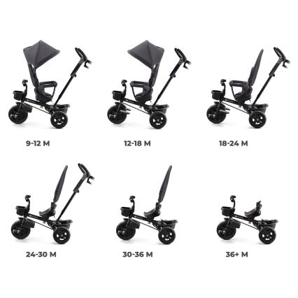 KINDERKRAFT - Triciclo de criança AVEO cinzento