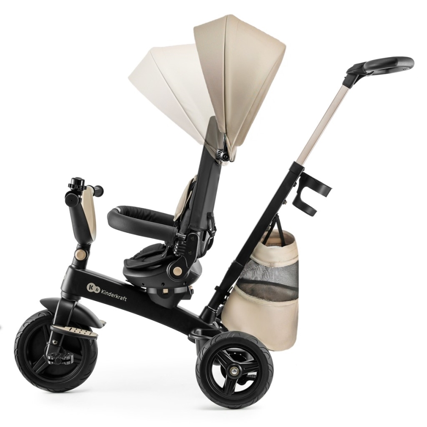 KINDERKRAFT - Triciclo infantil 5 em 1 EASYTWIST bege
