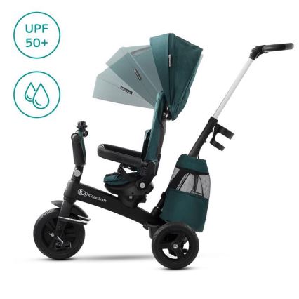 KINDERKRAFT - Triciclo infantil 5v1 EASYTWIST verde/preto