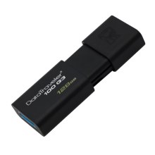 Kingston - Flash Drive DATATRAVELER 100 G3 USB 3.0 128GB preta
